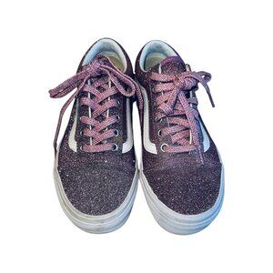 Vans Old School Lurex Pink Glitter Sneakers